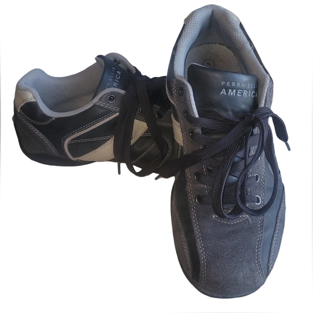 Perry Ellis America Grey Mens Sneakers Size 9 US